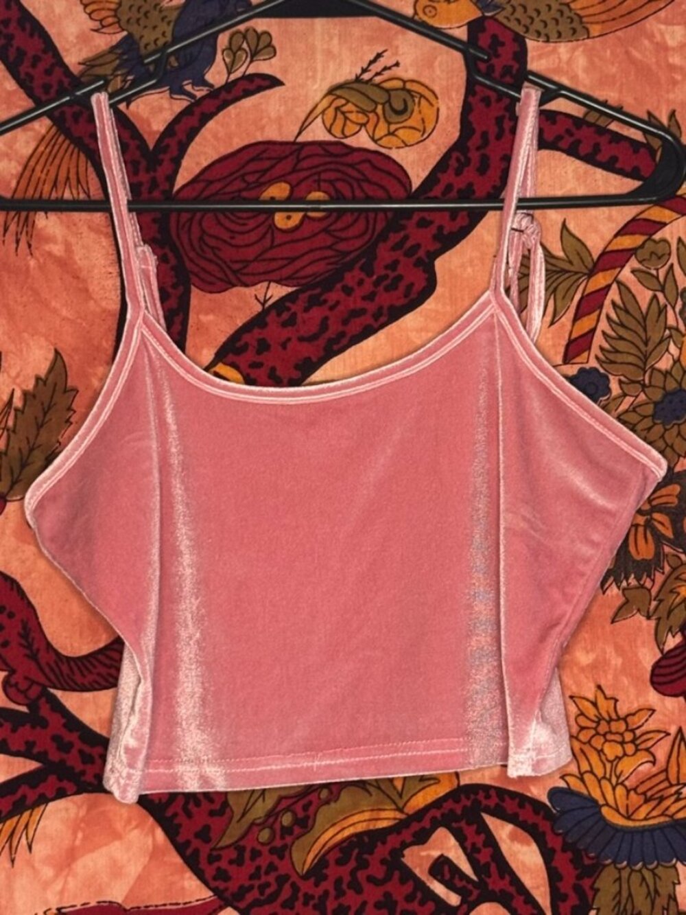 Velvet Pink Cropped Tank
